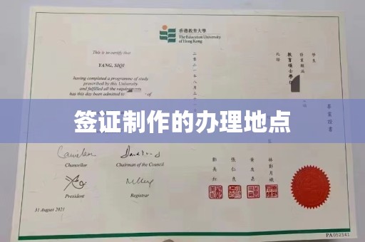 江阳签证制作的办理地点