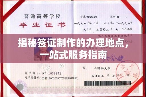 江阳揭秘签证制作的办理地点，一站式服务指南