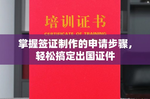 江阳掌握签证制作的申请步骤，轻松搞定出国证件