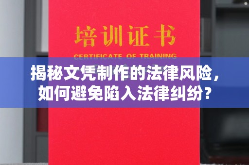 江阳揭秘文凭制作的法律风险，如何避免陷入法律纠纷？